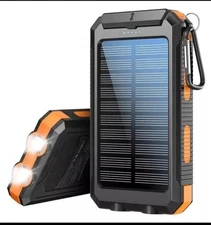 Survival Battery Pack Solar Power Plus Flashlight