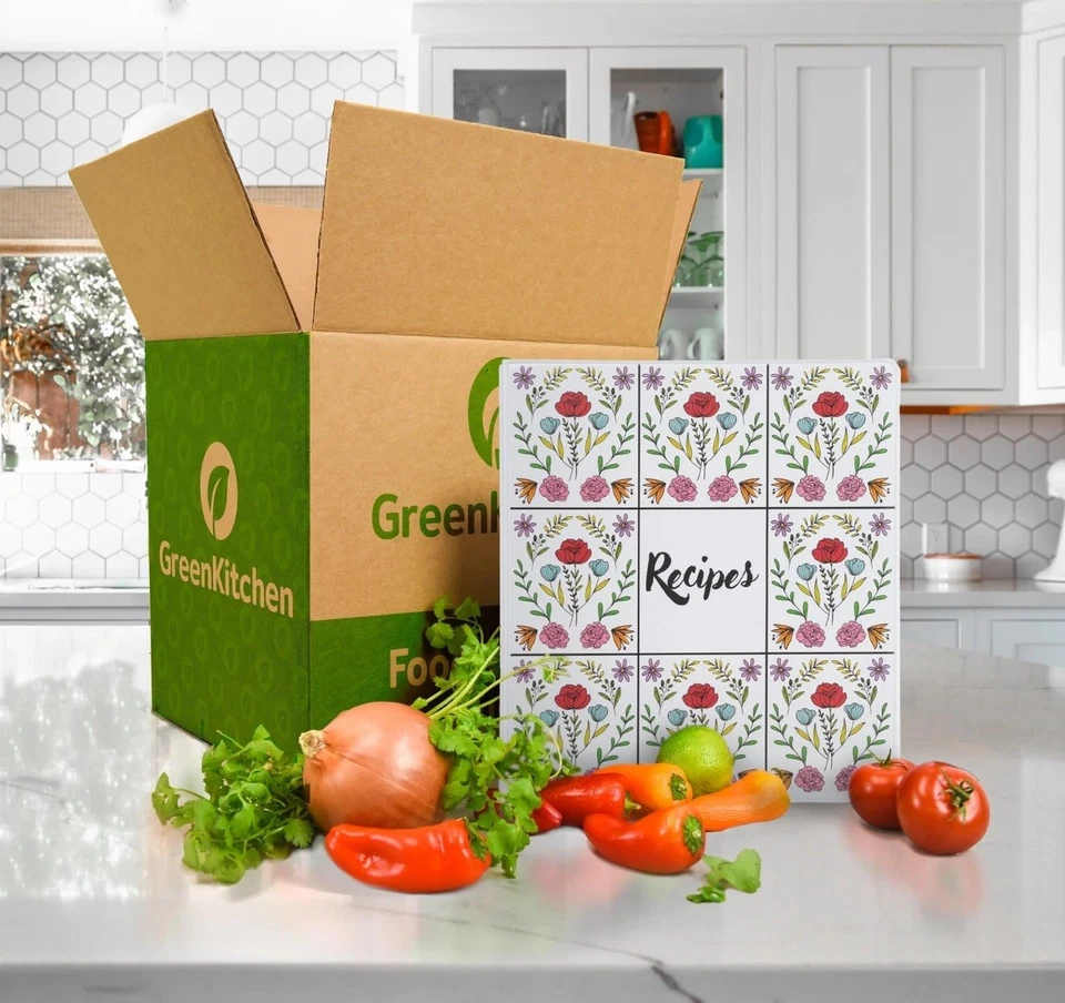 Linda carpeta de recetas página completa 8,5 x 11 kit, anillo en D de 1 pulgada, diseño de azulejos florales Foto 4 de 4