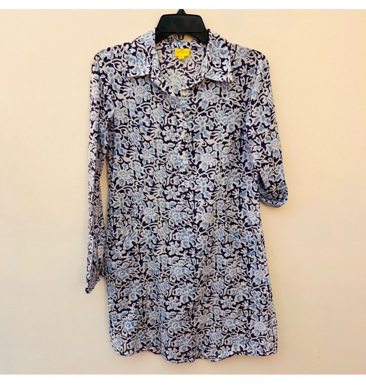 Roberta Roller Rabbit printed pullover shirt dres… - image 1