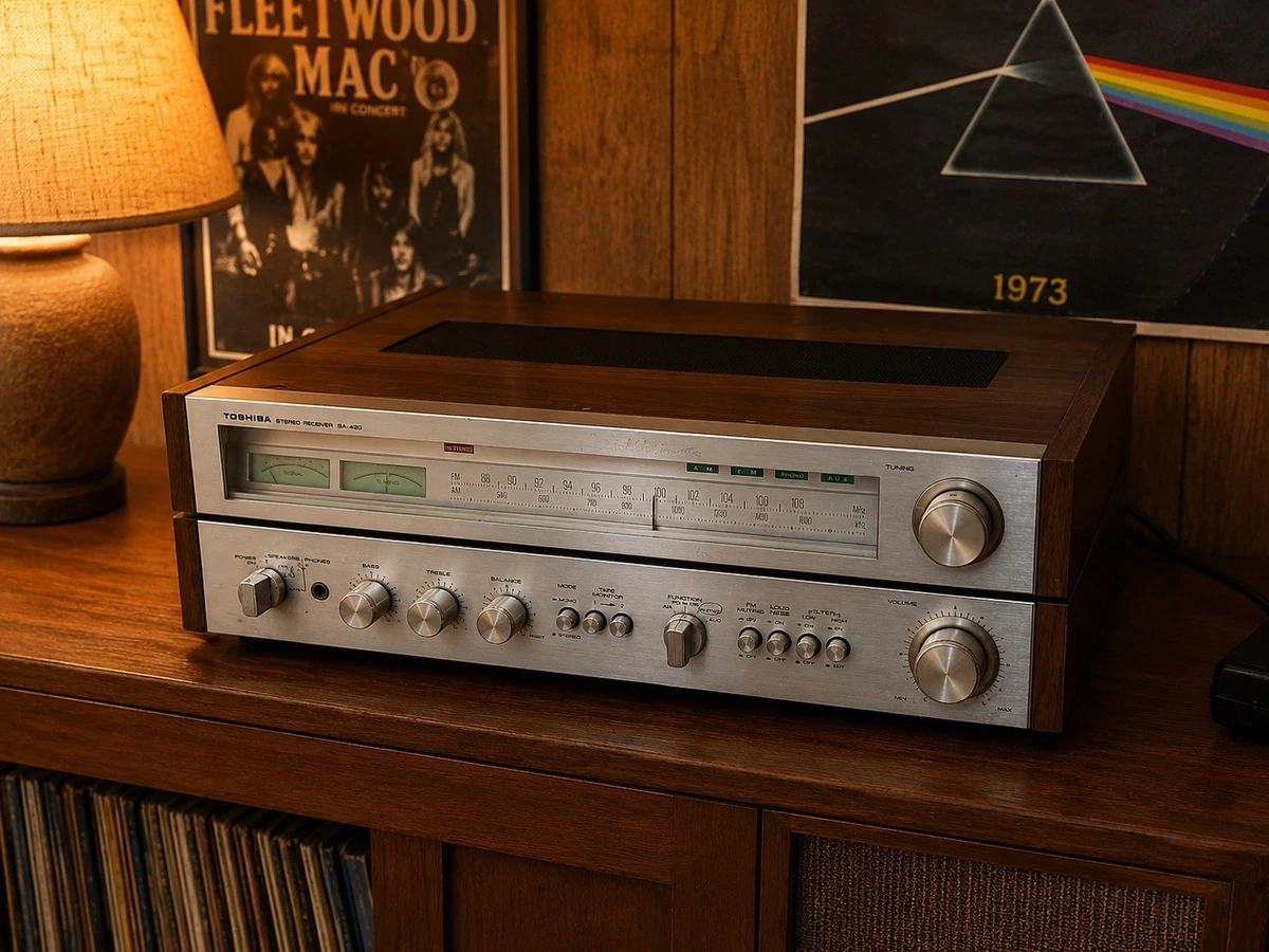 昭和レトロ　TOSHIBA　HiFi STEREO AMPLIFER Toshiba Vintage Stereo Receivers for sale | eBay