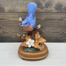 Carlton Cards Bluebird Blue Bird Figurine Music Box Plays Memory