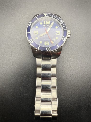Golana Swiss Men's AQ200-4 Aqua Pro 200 Quartz Watch Stainless Case Running. J1 - Picture 11 of 14