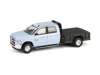 #ad #ad 2018 Ram 3500 Dually Flatbed Blue Diecast 1:64 Scale Model Greenlight 46160C $19.95