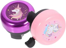 2pcs Unicorn Bike Bell, Kids Bike Bell, Kids Bicycle Bell, Bicycle Handlebars