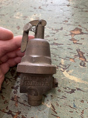 #ad Vintage Cash Acme Pressure Valve Decatur Il $50.00