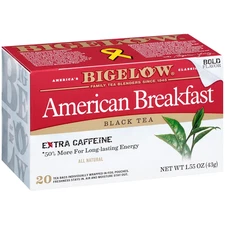 Bigelow American Breakfast Black Tea, 20Ct Boxes (Pack of 6), 120 Bags