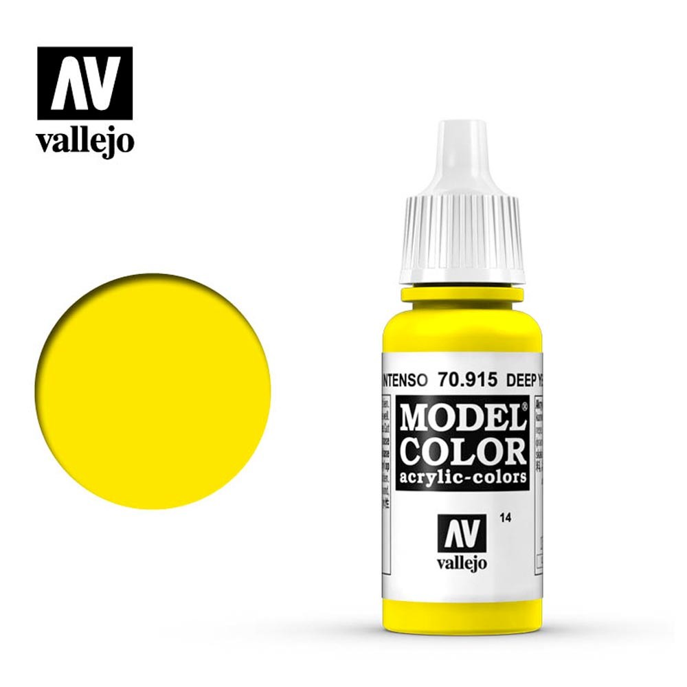 Vallejo Model Color - Deep Yellow  - 70.915 - Image 4