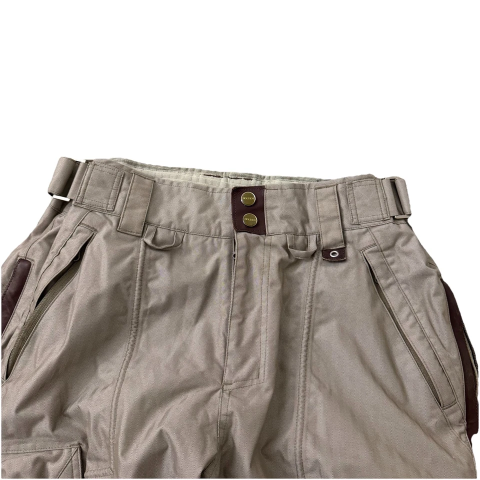 Holden Outerwear Ski Pants Womens Large Light Taupe Snowboard Cargo Bootcut - Image 3 of 4