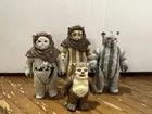 VINTAGE KENNER STAR WARS 1983 EWOK SET LOT OF 4 WICKET CHIRPA LOGRAY TEEBO READ