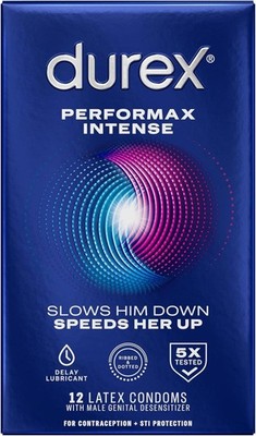 Durex Performax Intense Natural Latex Condoms - 12 Count
