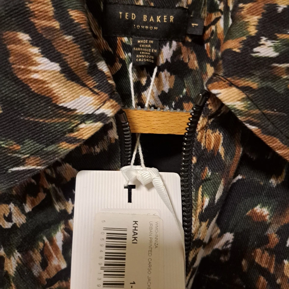 Ted Baker Urban Printed Cargo Jacket Size Ted 1 UK XS BNWT RRP £199 (size 10) - Image 3 of 4