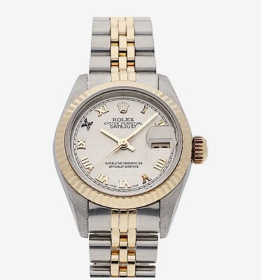 rolex lady datejust edelstahl/gelbgold