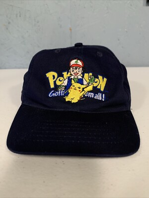 Head Start Pokémon Gotta Catch Em All Embroidered Black SnapBack Hat Youth