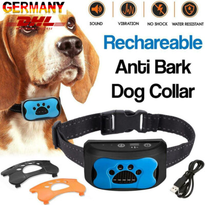 Anti-Bell Halsband Vibrationshundehalsband Hundehalsband mit Ton&Vibration  3-in1 | eBay.de