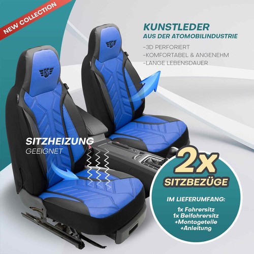 Fundas de asiento de autocaravana Pilot adecuadas para Compass Cito 650 (negro-beige) - Imagen 4 de 12