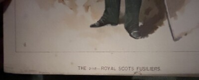The 21st Royal Scots Fusiliers (1890 Chromolithograph) | eBay UK