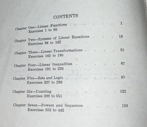 Vintage 1963 Introduction to Mathematics Text Work Book University of Maryland - Picture 6 of 10