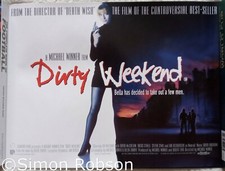 DIRTY WEEKEND 1993 MINI QUAD POSTER GREAT ROLLED CONDITION UK ED LIA WILLIAMS