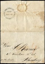 Altdeutschland Hamburg, 1836, Brief