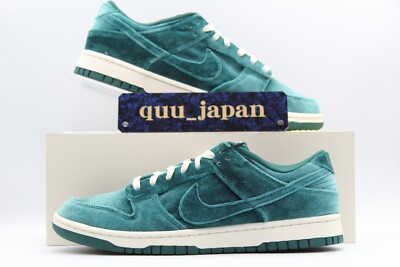 Size 9.5 - Nike Dunk Low Green Velvet W for sale online | eBay