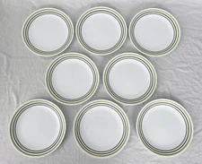 Corelle “Garden Sketch Bands” 10-1/4” Dinner Plate - Set of 8 EUC