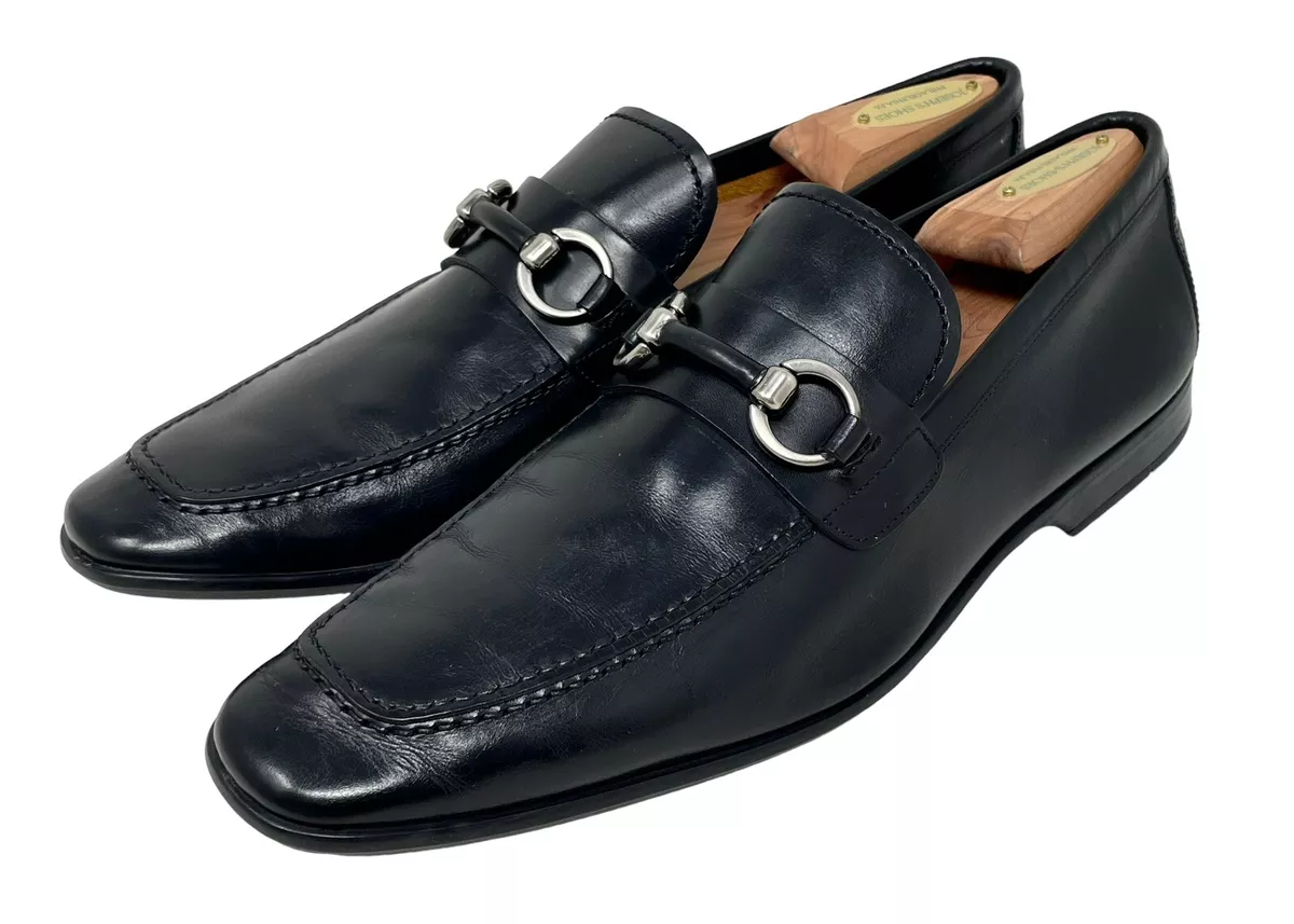 Black Slip-on Charm: Magnanni Voto Slip-on Loafer in Black