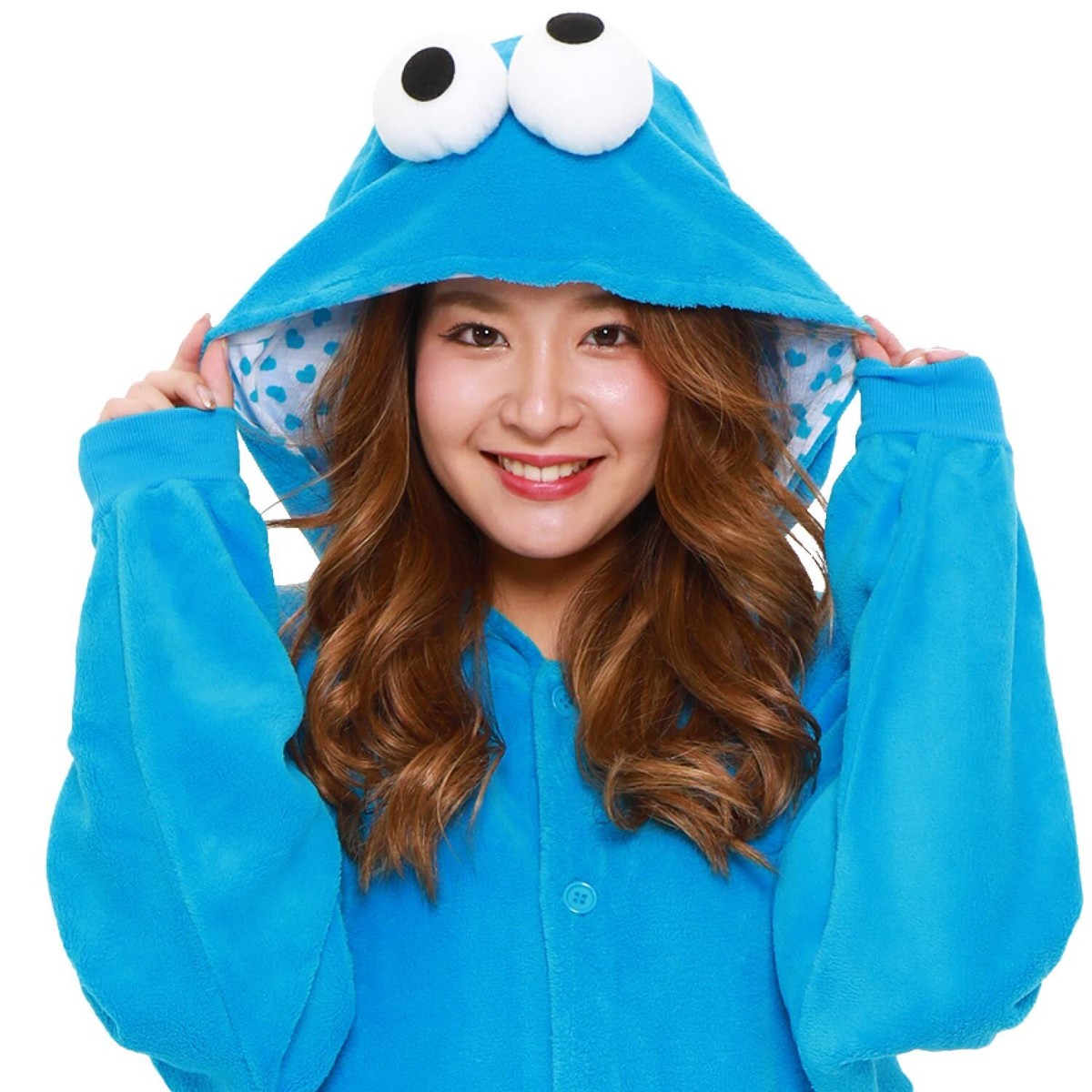 SAZAC Fleece Costume Cookie Monster One Size Unisex Adult KOS-072