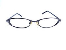 Valentino Black Silver Oval Metal Frame Eyeglasses Italy 5254 OW42 48 17 130