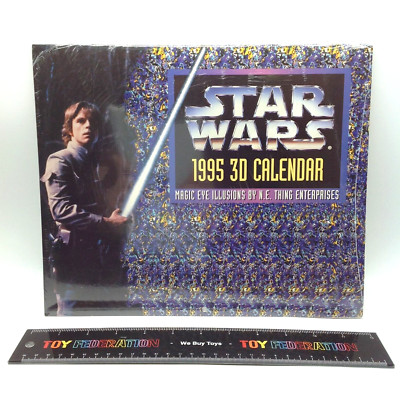 N. E. Thing Enterprises STAR WARS Magic Eye Illusions 3D Calendar for 1995