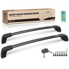 Black Aluminum Alloy Roof Rack Rail Cross Bars For Hyundai Santafe 2019-2023