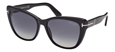 Tom Ford サングラス Tom Ford NORA FT 0937 Shiny Black/Grey Polarized (01D) Sunglasses