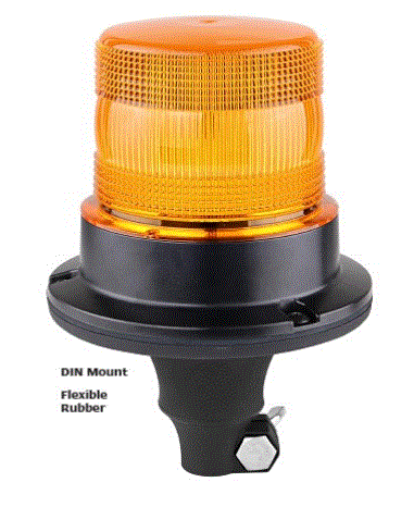 BALIZA ESTROBOSCÓPICA LED DE PELIGRO/ADVERTENCIA CON MONTAJE DIN FLEXIBLE EQPR65ABM-FD - Imagen 1 de 3