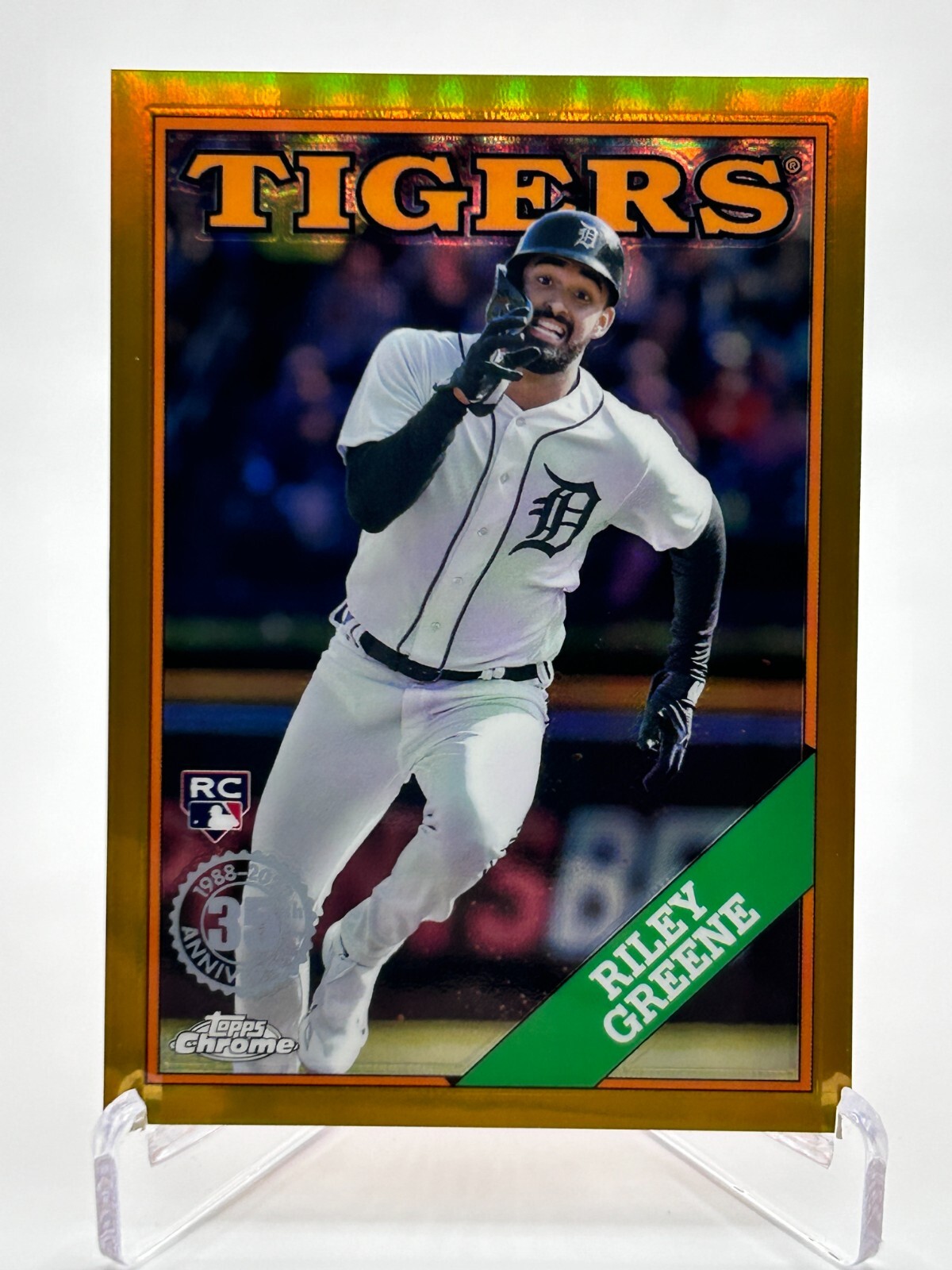 RILEY GREENE 2023 TOPPS CHROME RETRO 1988 GOLD ROOKIE 44/50 #88CU-9 JC