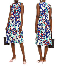 m missoni geometric print crepe A-line 45" long midi dress sz US 4-6/IT 40 975