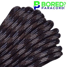 Brown Camo - 100 FT - 550 Paracord Rope 7 strand Parachute Cord
