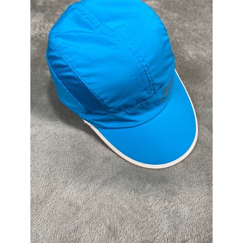 Asics 5 Panel Running Hat Lightweight Performance Moisture Wicking Blue - Picture 6 of 10