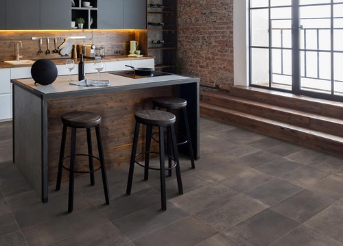 Vinyl Self Adhesive Tiles Slate Grey Marble Wood Kitchen Bathroom Floor Tiles - Picture 18 of 44