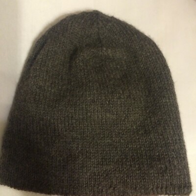 Anthropologie Reversible Knit Beanie Vintage Anthropologie Gray/Taupe Reversible Knit Beanie | eBay main image 4