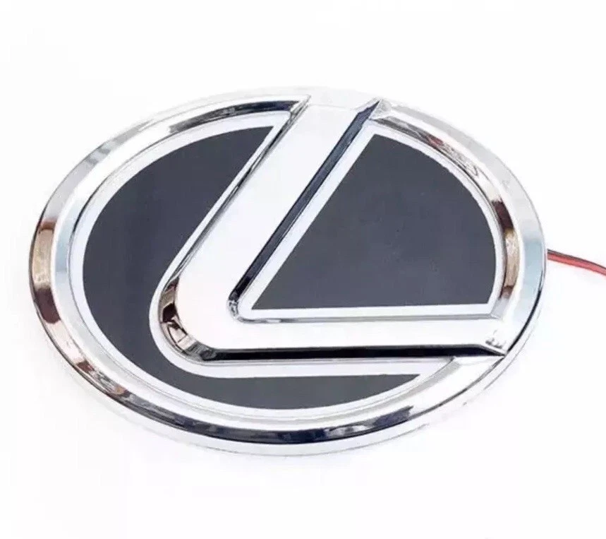 Lexus LED5D White Light Emblems Logo 105 68mm 4.1 X 2.7 GS300