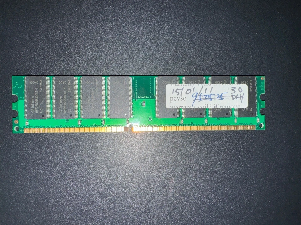 GENERIC DDR-400MHz CL3 512MB RAM | Infineon RAM Chips (Used, Working) - Image 3 of 3
