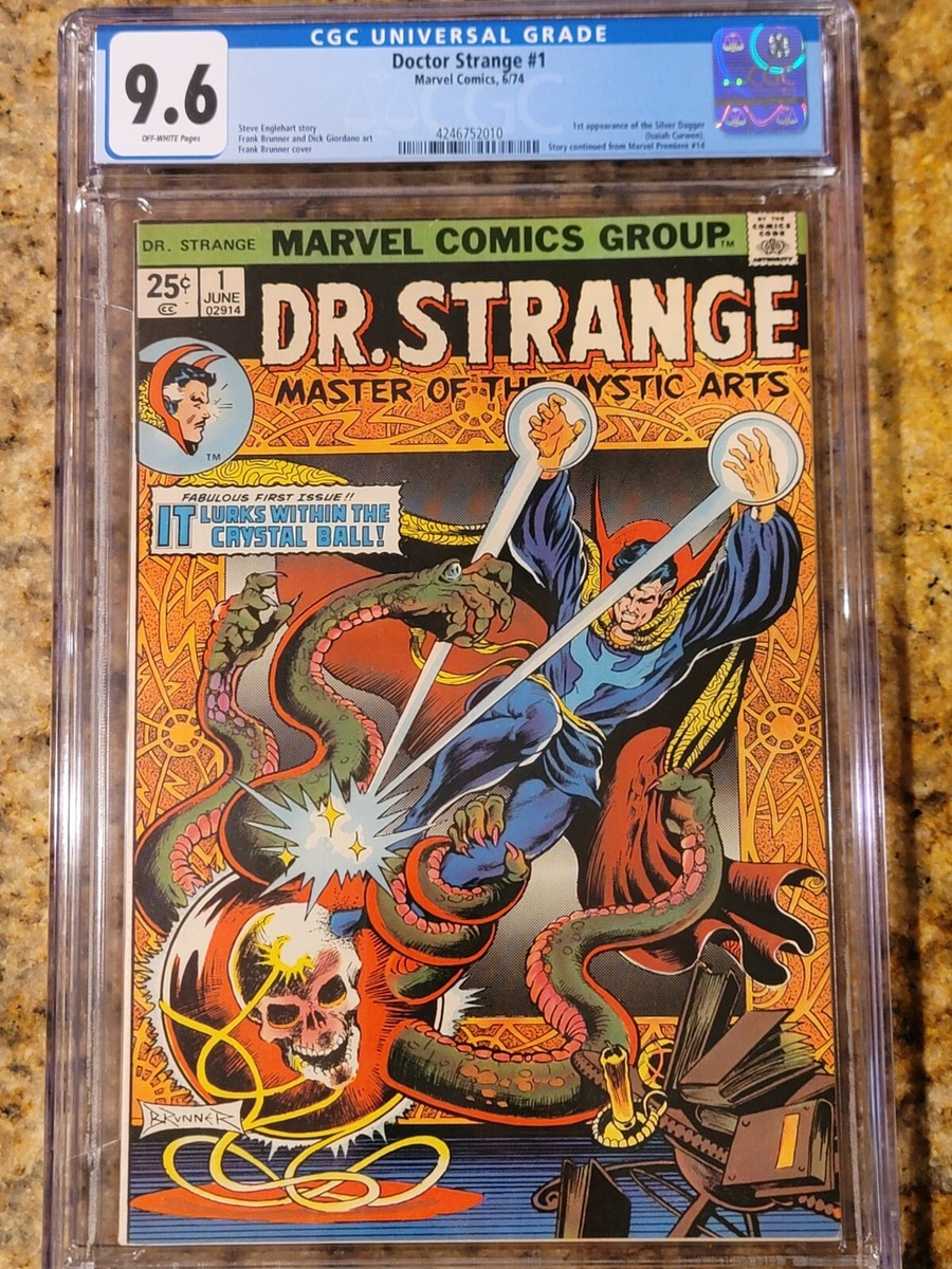 1974 Marvel Comics Doctor Strange 1 CGC 9.6. First appearance of