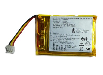 533-000121 652535 500mAh 3.7V Battery For Logitech MX Master 2   Master 3  2s
