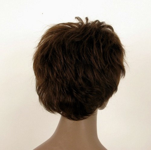 Perruque afro femme 100% cheveux naturel châtain ref LAET 07/6 - Imagen 6 de 9