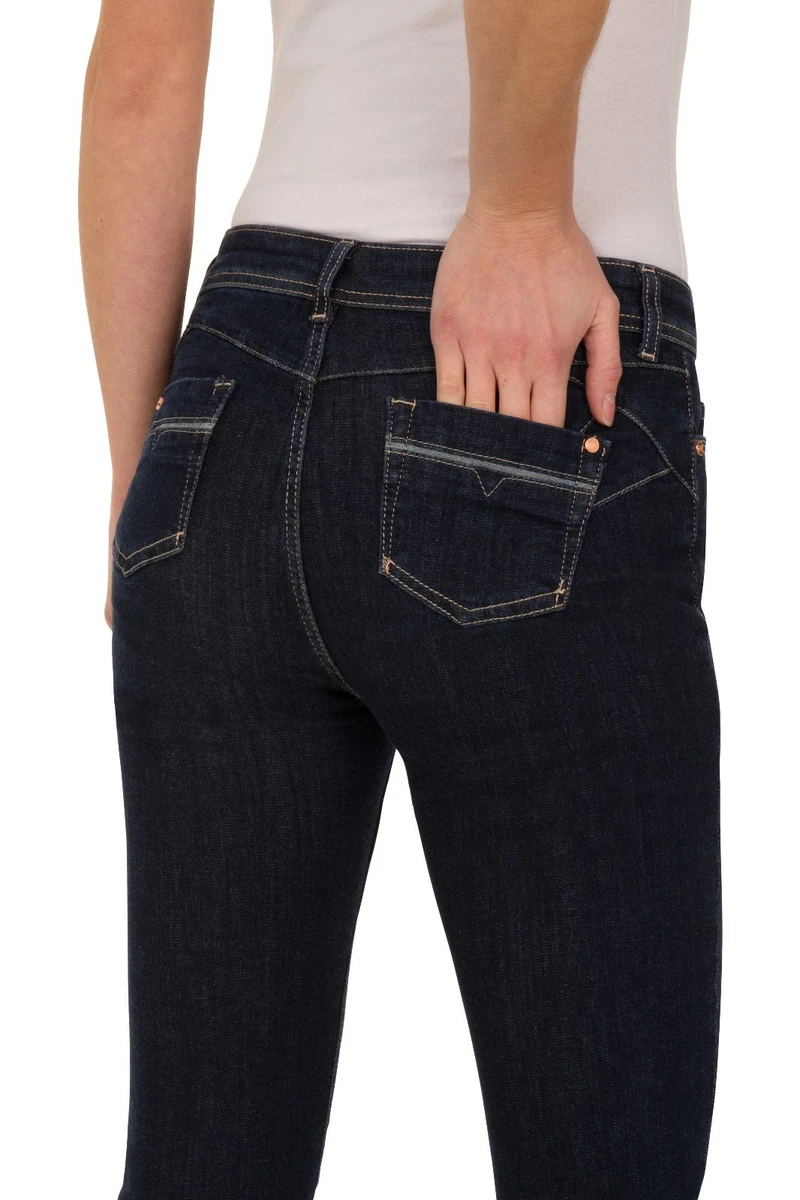 Ex M S Womens Ladies Denim Jeans Per Una Roma Rise Slim Leg Stretch Size 8 24 UK