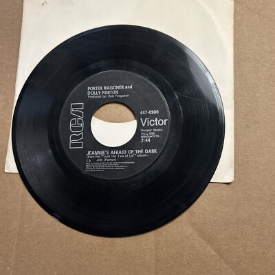 Dolly Parton Porter Wagoner Jennie's Afraid Of The Dark/We'll Get Ahead rca  45