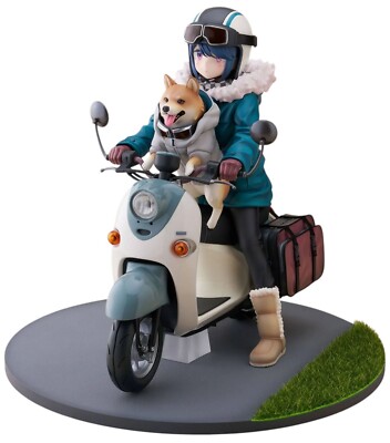 Laid Back Camp Rin Shima 7.9in 1/7 Scale Anime Figure PVC Statue F:NEX FuRyu NIB