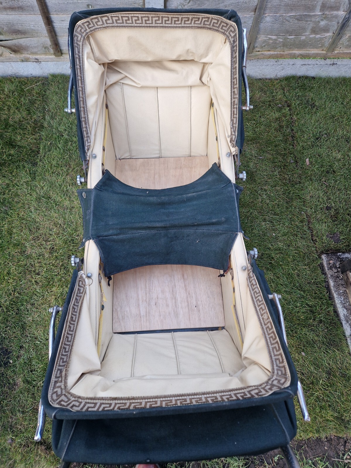 Genuine vintage antique dolls pram distressed for display or restoration eBay