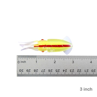 Fish WOW! 25pcs 5-color 3" Fishing 3D Squid Octopus lures + 5/0 rock cod rig NEW | eBay Fish WOW! 25pcs 5-color 3" Fishing 3D Squid Octopus lures + 5/0 rock cod rig NEW | eBay