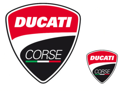 DUCATI Corse Aufkleber Sticker Decal 2er Set NEU !!