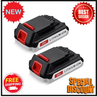 2 PACK 20 Volt V Max 3.0Ah Lithium Ion Replacement Battery For Craftsman Bolt On